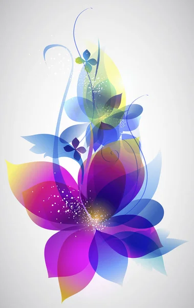 Vector beautiful flower background art — Stock Vector