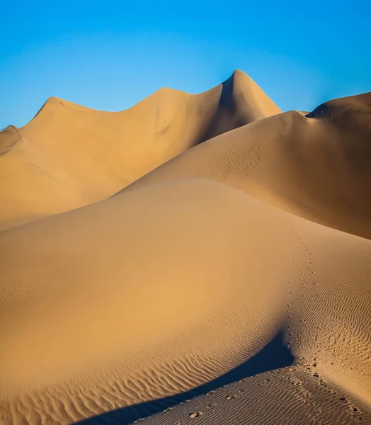 Twists of yellow sand dunes — Stock Photo, Image