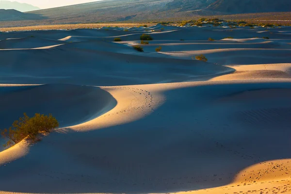 Pendii lisci di dune di sabbia — Foto Stock