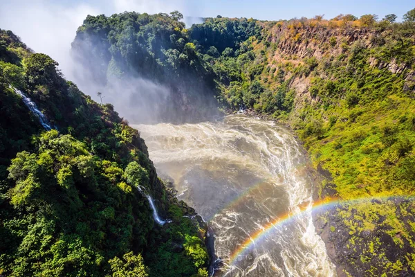 Cascate Vittoria sul fiume Zambesi — Foto Stock