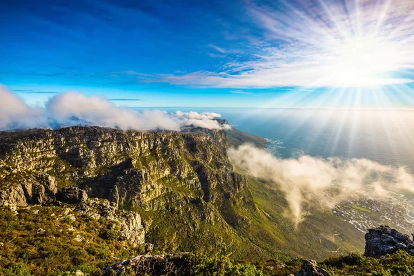 Table Mountain to Atlantic Ocean — Stock Photo, Image