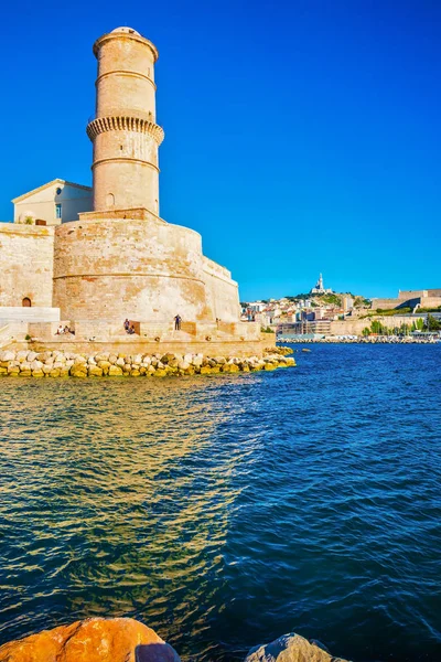 Vista del Fuerte de San Juan en Marsella — Foto de Stock