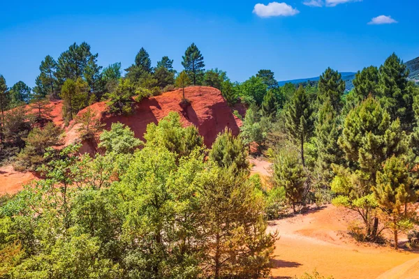 Ocher mining in Languedoc - Roussillon — Stock Photo, Image