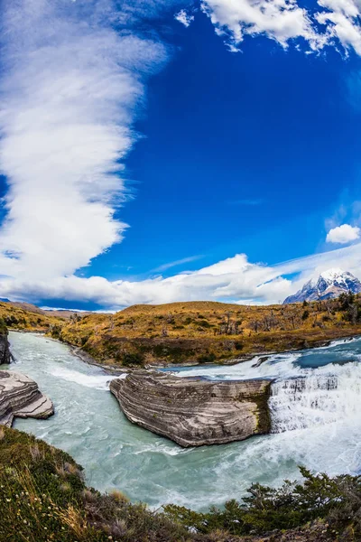 Paine rivier in Chili — Stockfoto