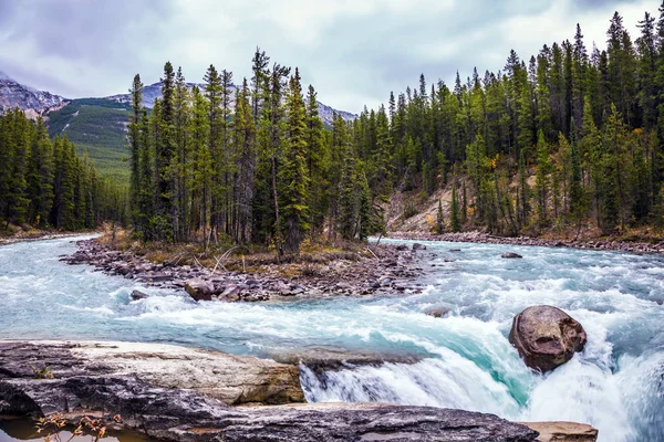 Sanvapta Falls in het Nationaal Park Jasper — Stockfoto