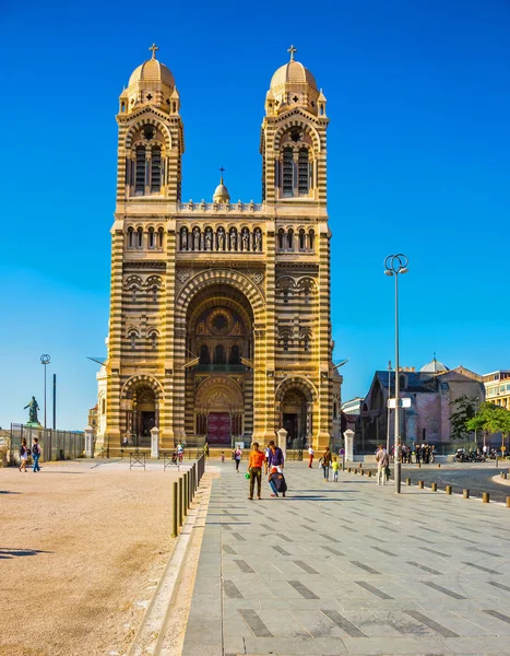 Katedra Matki Bożej większej w Marsylii — Zdjęcie stockowe