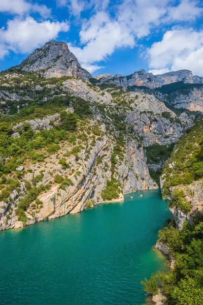 Canyon minskat i övre Verdon — Stockfoto