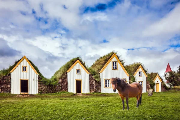 人种学博物馆房地产格伦拜尔在冰岛 — 图库照片