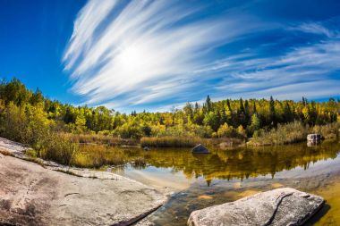 Indian summer in Manitoba, Canada clipart