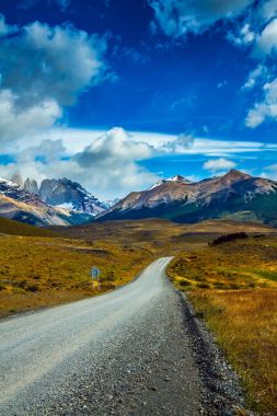 Torres del Paine çakıl yol 
