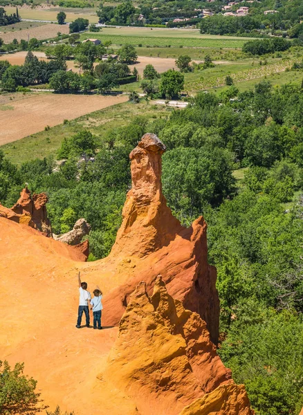 Turuncu tepelerde Languedoc - Roussillon — Stok fotoğraf