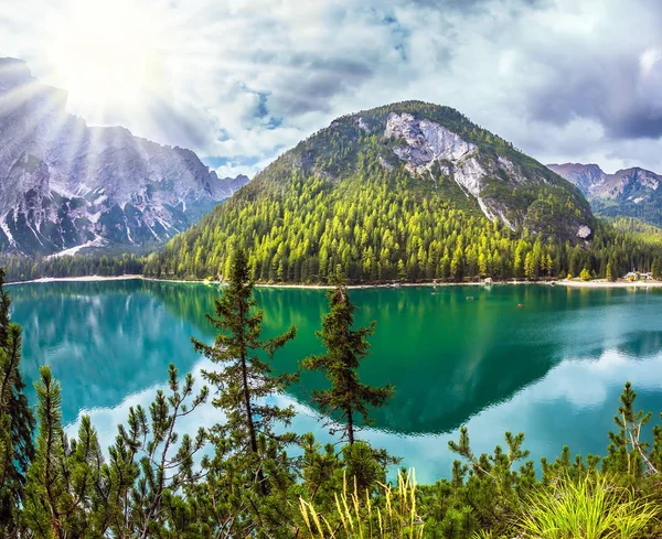  Dağ ve orman su yansıtır