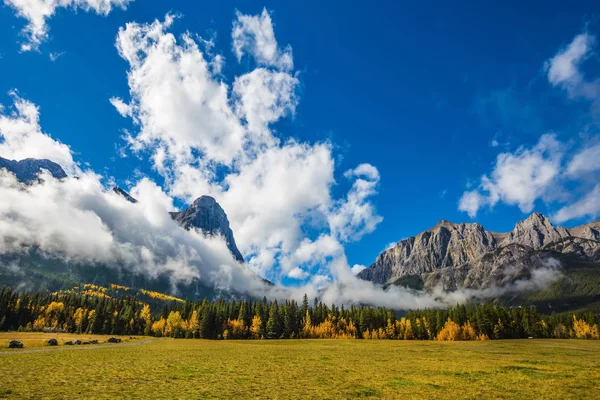 Canmore Aurasal güneşli bir günde — Stok fotoğraf