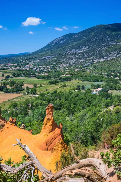 Provence Red Village, Roussillon — Stockfoto