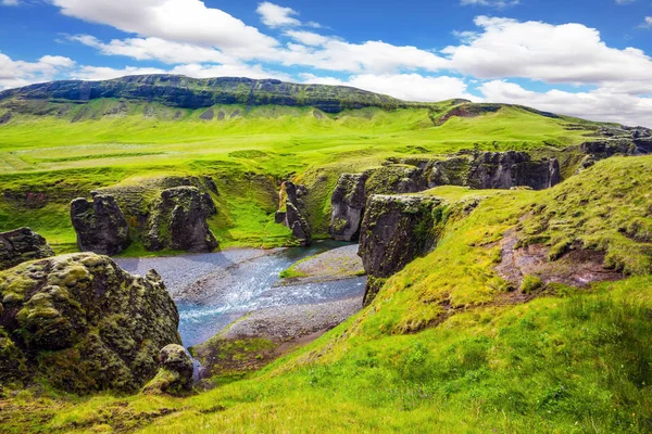 Arroyo en la tundra de verano — Foto de Stock