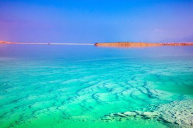 Turquoise water of Dead Sea clipart