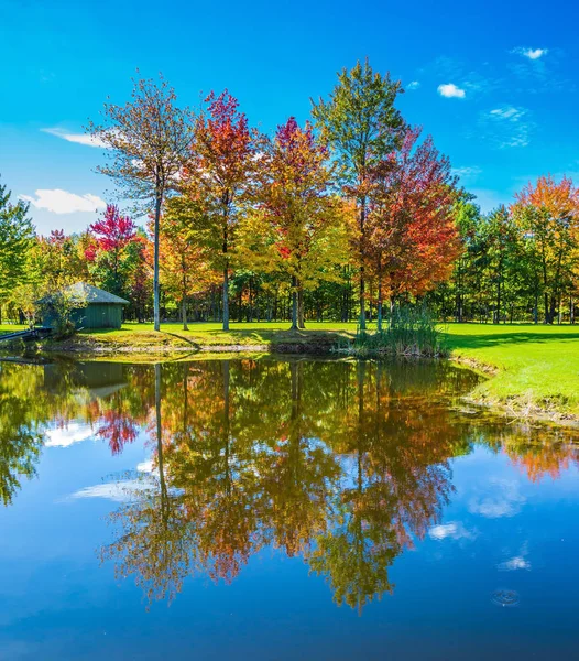 Way Bromont French Canada Concept Recreational Tourism Phenomenally Beautiful Park — Stock Photo, Image