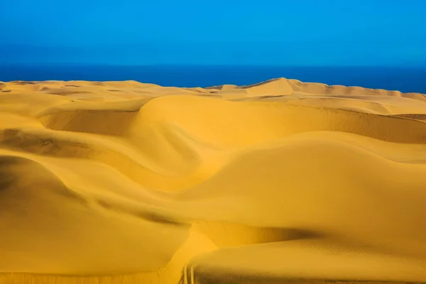 Hete Zon Van Oranje Namibische Woestijn Zuid Afrika Zonsondergang Het — Stockfoto