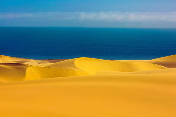 Sol Caliente Del Desierto Orange Namibia Sudáfrica Puesta Sol Concepto —  Fotos de Stock