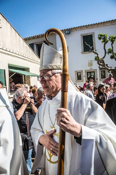 Enviado Mari Mer Francia Mayo 2015 Procesión Religiosa Honor Santa —  Fotos de Stock
