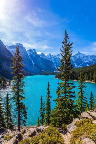 Sjön Moraine i Park Banff — Stockfoto
