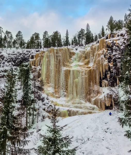 Hike the frozen waterfall