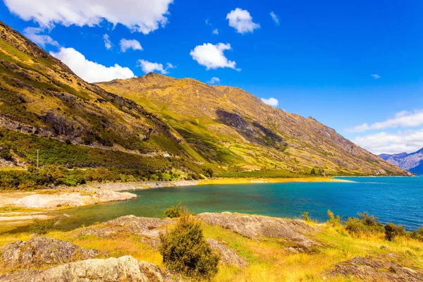 Journey Ends World New Zealand South Island Mountains Surround Magnificent — Stock Photo, Image