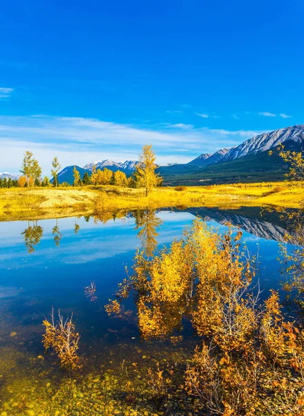 Colori Blu Oro Incandescenti Nell Acqua Blu Liscia Del Famoso — Foto Stock