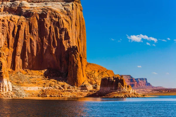 Powell Gölü Abd Nin Colorado Nehri Nde Bir Rezervuardır Mavi — Stok fotoğraf