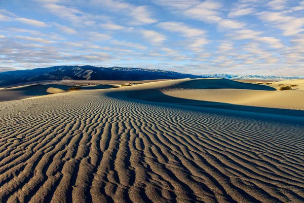 Mesquite Flat Sand Dunes Faz Parte Vale Morte Califórnia Suaves — Fotografia de Stock