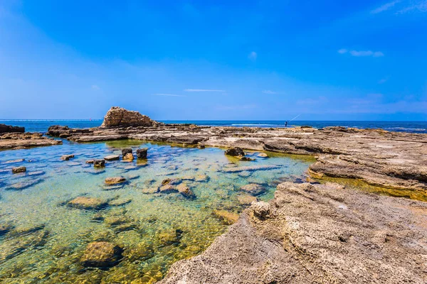 Inundado no Mar Mediterrâneo permanece — Fotografia de Stock