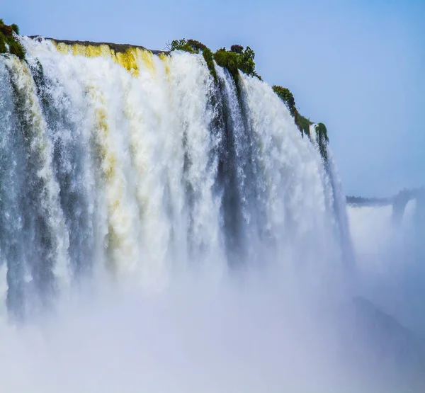 Iguazu Wasserfälle Südamerika Blick Von Der Seite Argentiniens Konzept Des — Stockfoto