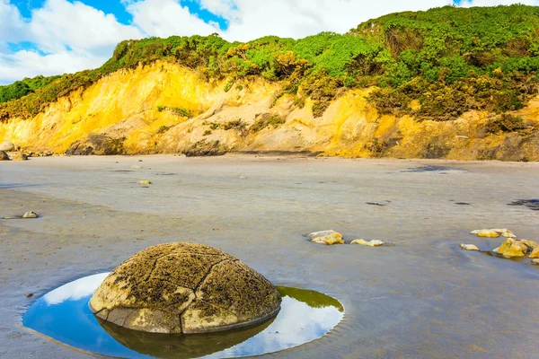 Isola Meridionale Della Nuova Zelanda Spiaggia Sabbiosa Sull Oceano Pacifico — Foto Stock