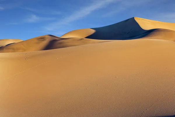 Mesquite Flat Sand Dunes Part Death Valley California Magic Play — Stock Photo, Image