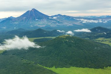Khodutka volkan. Güney Kamçatka doğa parkı.