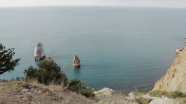 Güzel Cape Fiolent. Güneybatı kıyısında Kırım yarımadasında heraclean.