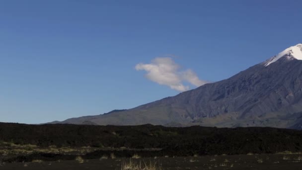 Panorama do vulcão Tolbachik . — Vídeo de Stock