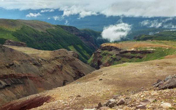 Dangerous Canyon near Mutnovsky volcano in Kamchatka. Stock Image