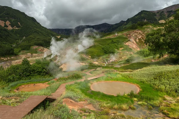 Vale famoso de Geysers. — Fotografia de Stock