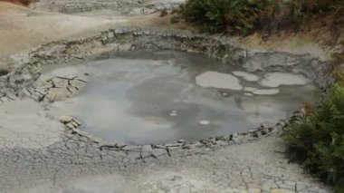 Caldera Uzon stok görüntüleri video çamur tencere