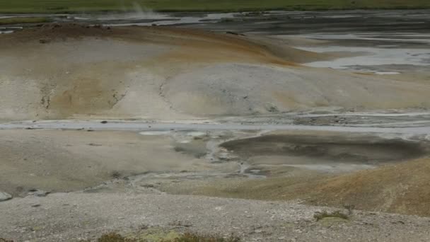 Caldera uzon auf dem Territorium des Kronotsky Naturschutzgebietes Archivmaterial Video — Stockvideo