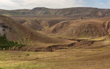 Caldera yanardağ Ksudach.