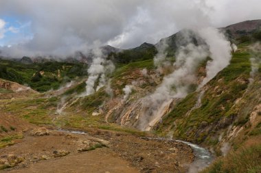 Vitrazh vitray duvarda Geysers Vadisi.