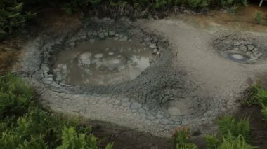 Caldera Uzon stok görüntüleri video çamur tencere