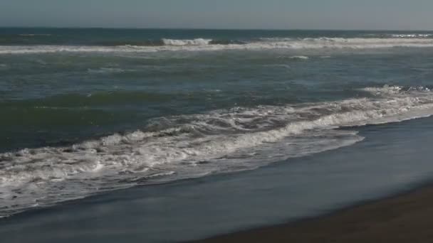 Khalaktyrsky Beach en el Océano Pacífico material de archivo de vídeo — Vídeos de Stock