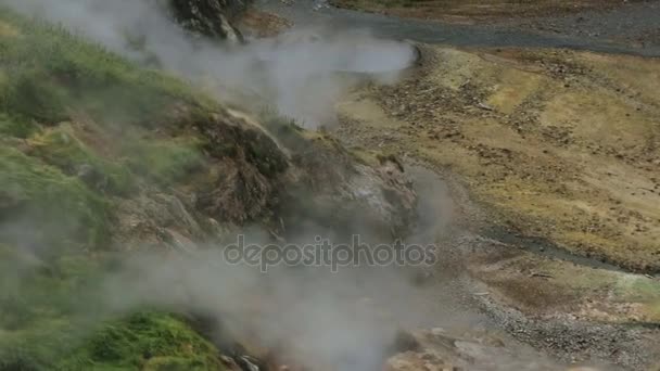Valley of Geysers in Kamchatka Peninsula — Stock Video