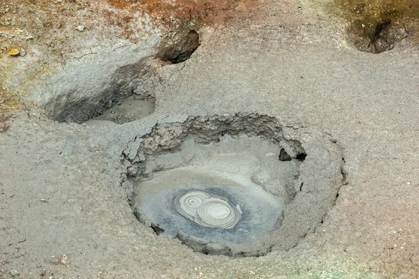 Mudpot Uzon Caldera içinde. Kronotsky doğa rezerv — Stok fotoğraf