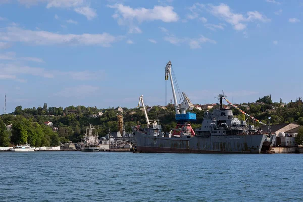 Sevastopol Ιούνιος 2016 Μεγάλο Πλοίο Προσγείωσης Nikolai Filchenkov 152 Στον — Φωτογραφία Αρχείου