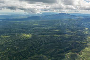 Caldera volkan Maly Semyachik. Kronotsky doğa rezerv Kamçatka Yarımadası.
