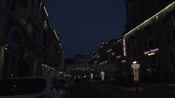 Gorky Gorod - cidade resort de toda a temporada e zona de jogo 540 metros acima do nível do mar imagens de estoque timelapse vídeo — Vídeo de Stock